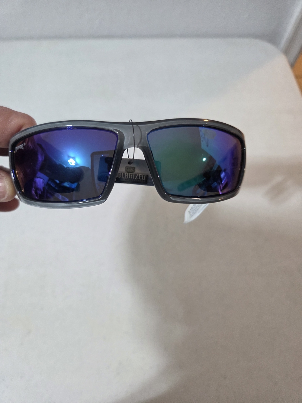 NWT Pugs Polarized Mirrored Sunglasses - Gray Frame, Blue-Purple Lenses